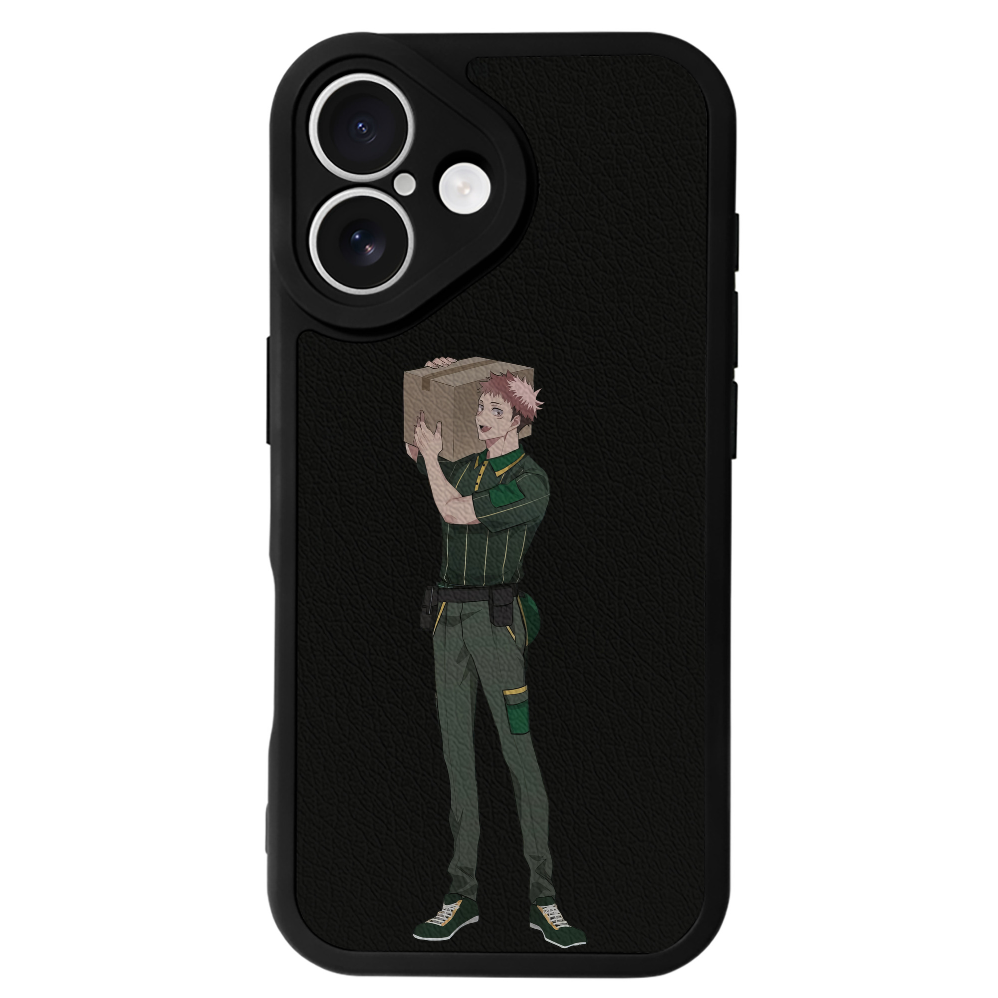 （画像用） 呪術廻戦 Jujutsu Kaisen 【iPhone 16シリーズ対応】シリコンスマホケース（レザー調） 材質：シリコン